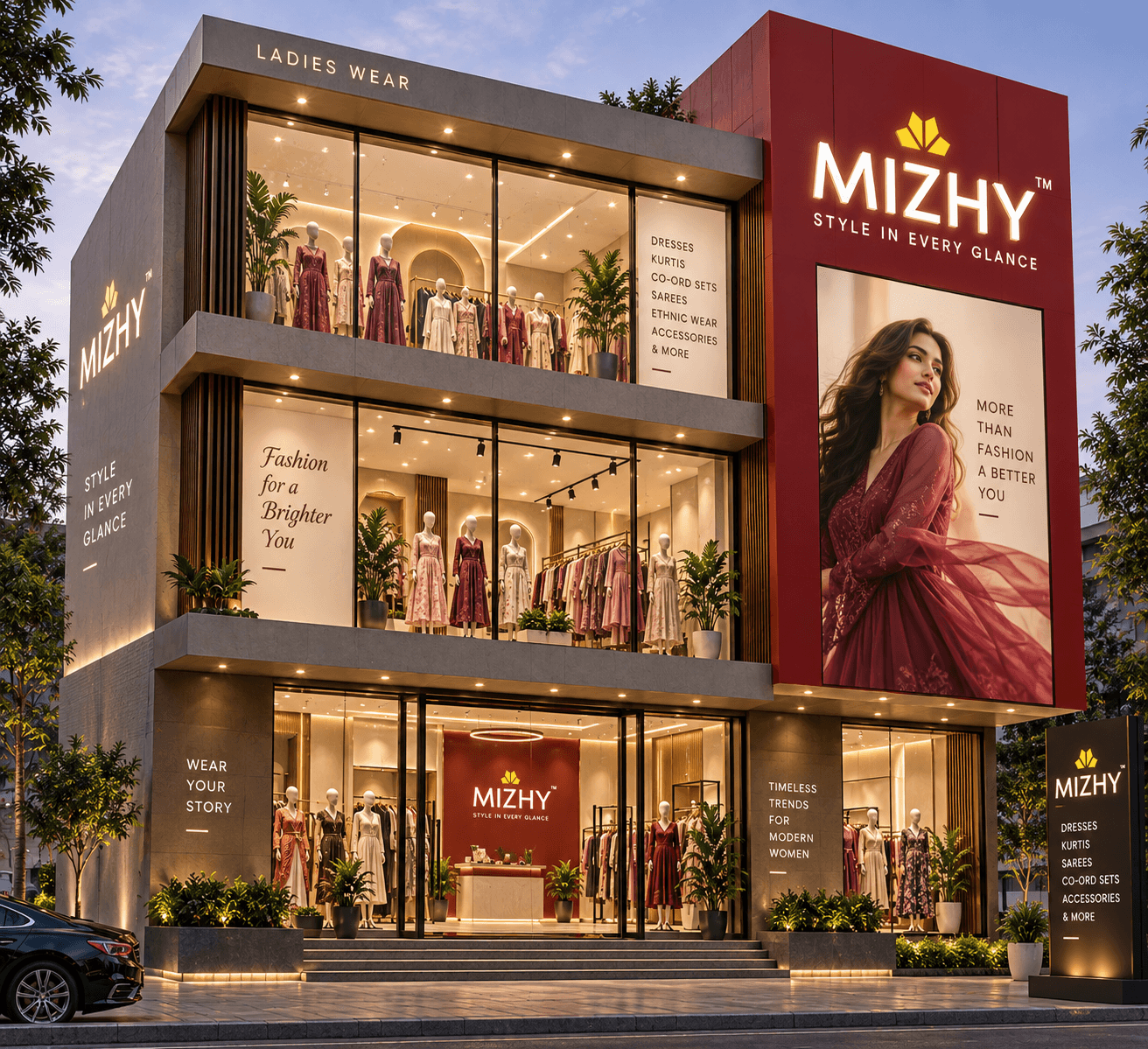 The Mizhy flagship store front — Ladies Wear